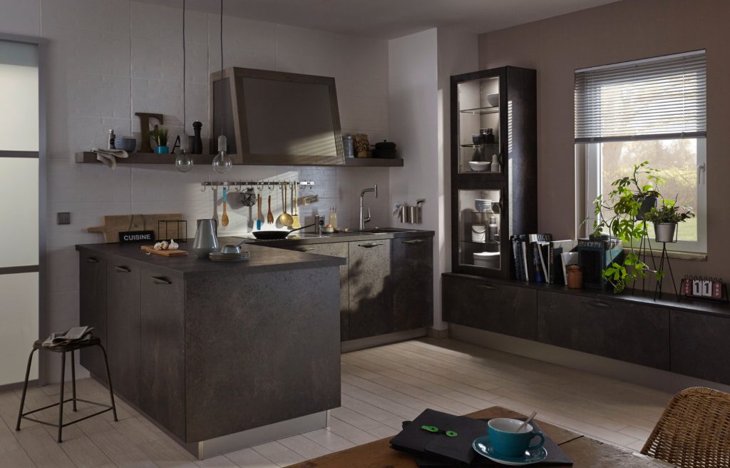 Bauformat Dark Stone U Shaped Kitchen 2 | House to Home, Suffolk