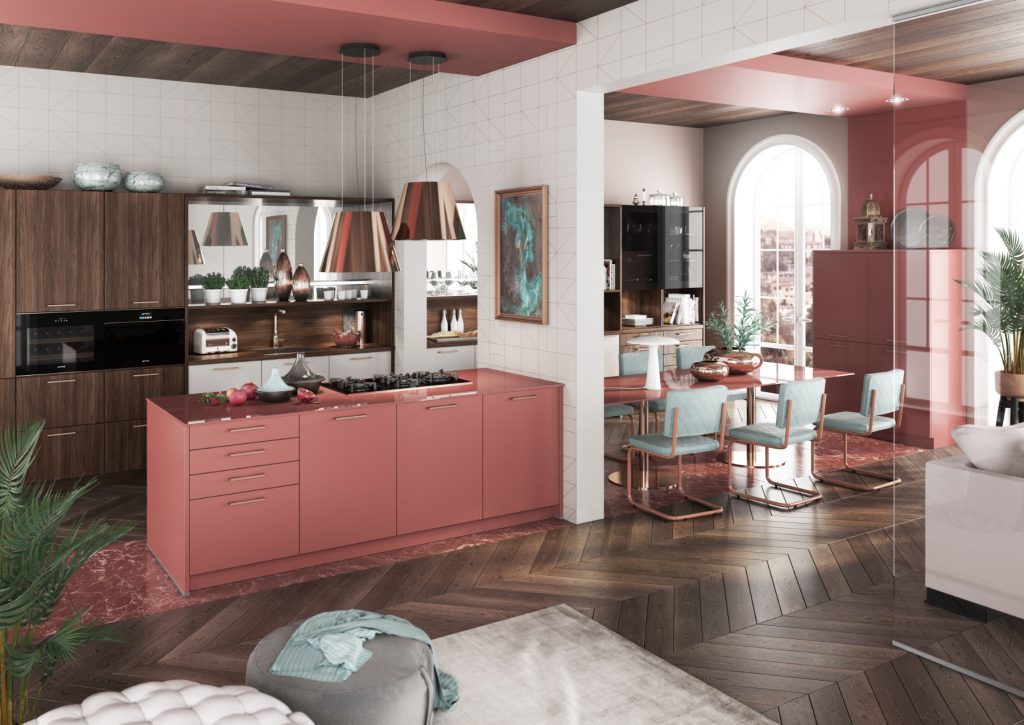 Bauformat Matt Rose Wood Kitchen 1 | House to Home, Suffolk